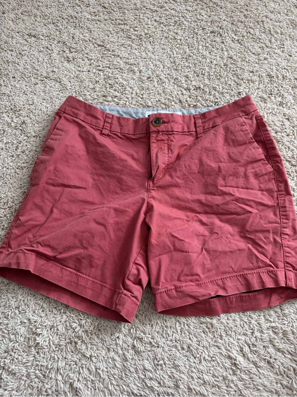 Women's Casual Cotton Chino Shorts - Dusty Rose